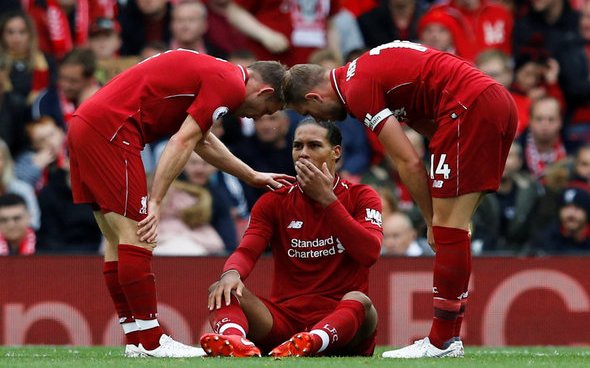 Image for Liverpool fans fear the worst after Van Dijk scare