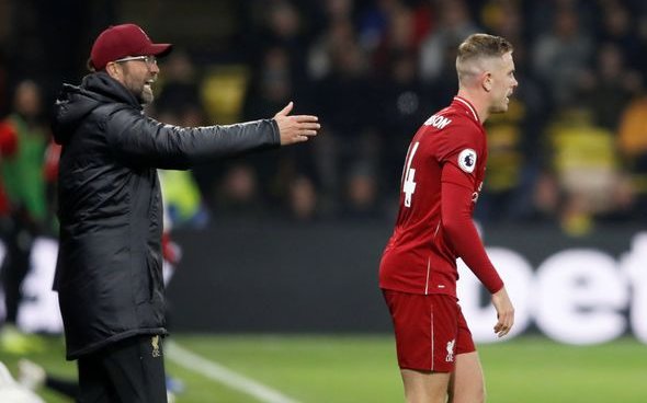 Image for Henderson out of Fulham game, Keita’s status unclear