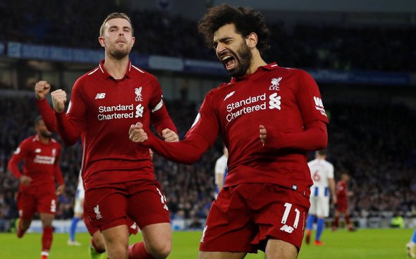 Image for Liverpool fans rave over Salah v Brighton