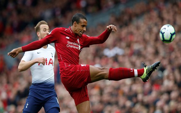 Image for Liverpool fans slam Matip in first-half v Southampton