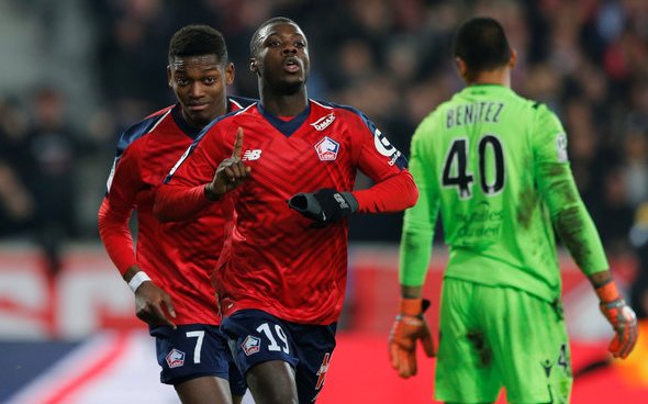 Image for Liverpool fans react as offer tabled for Nicolas Pepe