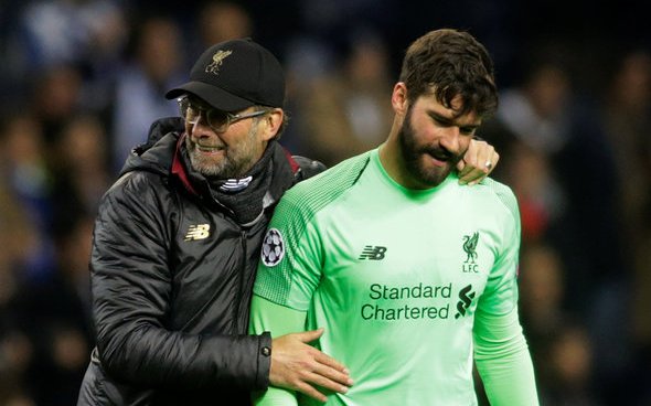 Image for Alisson admits he is ‘nearly there’