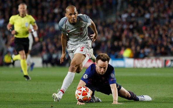 Image for Liverpool fans hail Fabinho in 2-2 draw v Sporting