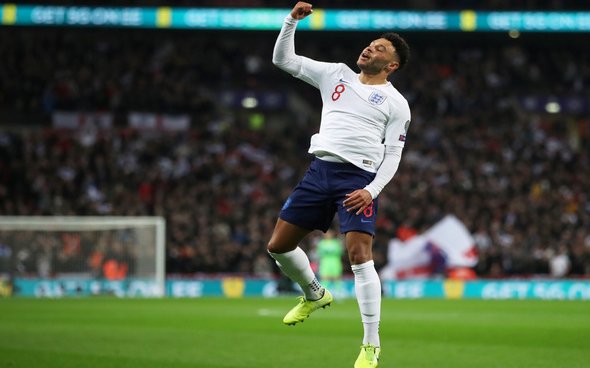 Image for Fans react to Oxlade-Chamberlain display for England