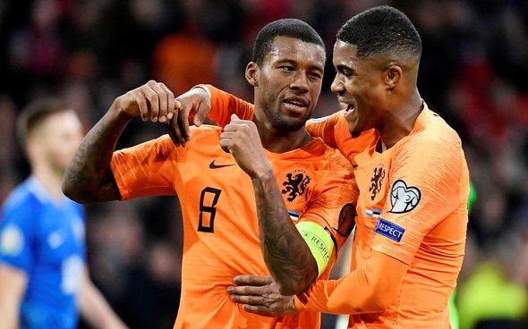 Image for Firmino raves about Wijnaldum after Dutch hat-trick