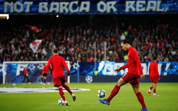 Image for Liverpool fans gush over Van Dijk at HT v Salzburg