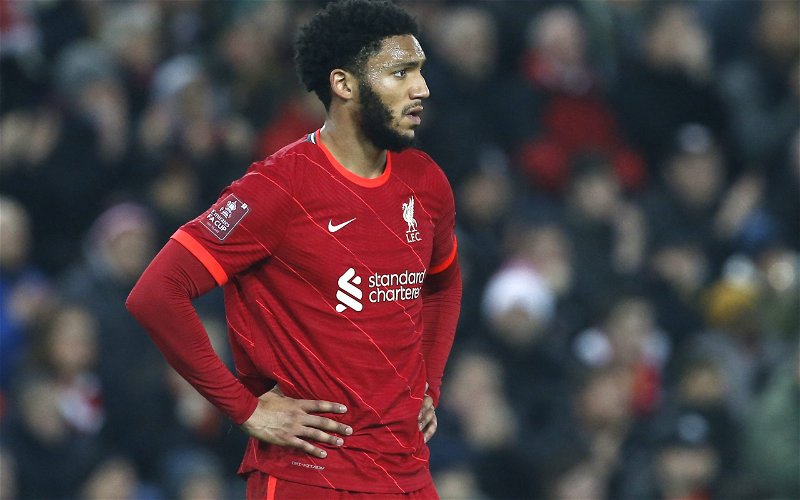 Image for Liverpool should allow Joe Gomez to leave in the summer