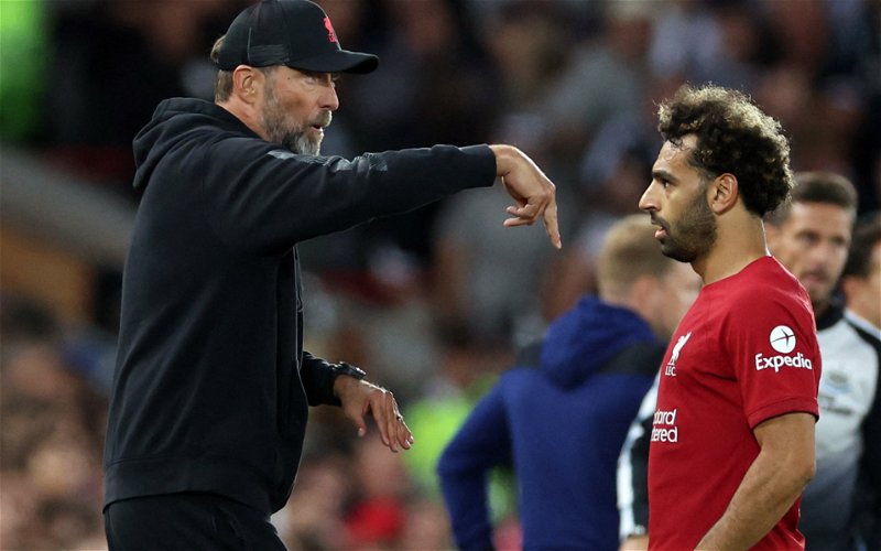 Image for “We spoke a lot…”: Klopp gives Salah assessment after draw with Everton