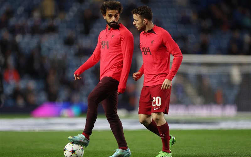 Image for Mohamed Salah will feel Diogo Jota injury blow