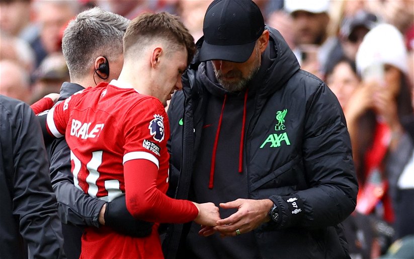 Image for Liverpool suffer Conor Bradley injury blow
