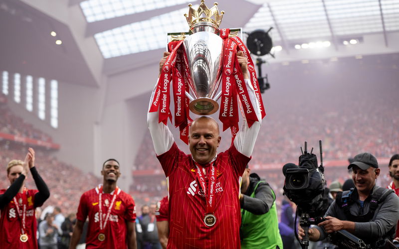 Image for Arne Slot delivers insight on Liverpool plans for summer transfers after lifting the Premier League trophy