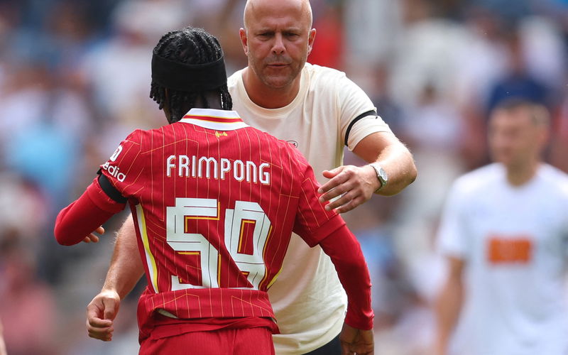 Image for Liverpool will use Jeremie Frimpong as cover for Mohamed Salah